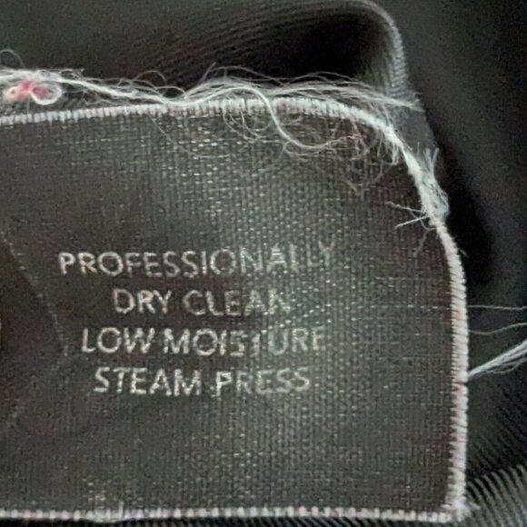 ANNE KLEIN Black Wool Blend Mid-Length Lined Dress Business Coat; Size M - Picture 7 of 7